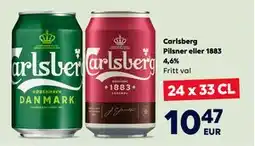 Border Shop Carlsberg Pilsner eller 1883 4,6%, EUR 10.47 erbjuda