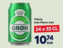 Border Shop Tuborg Grøn Pilsner 4,6%, EUR 10.74 erbjuda