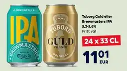 Border Shop Tuborg Guld eller Brewmasters IPA 5,2-5,6%, EUR 11.01 erbjuda