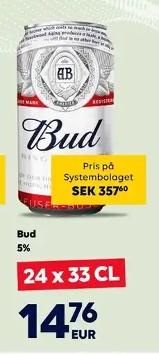 Border Shop Bud 5%, EUR 14.76 erbjuda