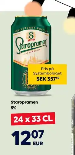 Border Shop Staropramen 5%, EUR 12.07 erbjuda