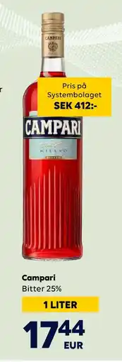 Border Shop Campari Bitter 25%, EUR 17.44 erbjuda