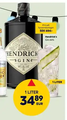 Border Shop Hendrick’s, EUR 34.89 erbjuda