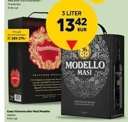 Border Shop Casa Vinironia eller Masi Modello, EUR 13.42 erbjuda