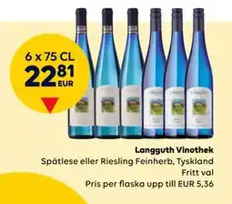 Border Shop Langguth Vinothek, EUR 22.81 erbjuda