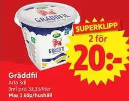 Nya Pulsen Arla Gräddfil erbjuda