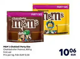 Border Shop M&M´s Choklad i Party Size, EUR 10.06 erbjuda