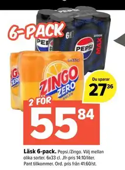 Coop Extra Läsk 6-pack erbjuda