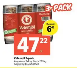 Coop Extra Vetemjöl 3-pack erbjuda