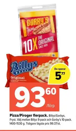 Coop Extra Pizza/Piroger flerpack erbjuda