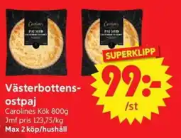 Nya Pulsen Carolines Kök Västerbottens- ostpaj erbjuda