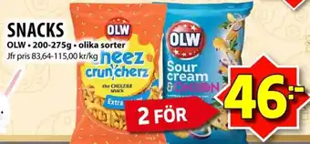 Matvärlden Tensta OLW Snacks erbjuda