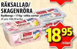 Matvärlden Tensta Rydbergs Räksallad/ skagenröra erbjuda