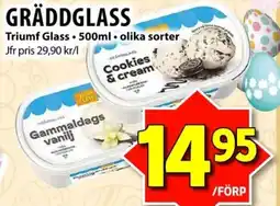 Matvärlden Tensta Gräddglass Triumf Glass erbjuda