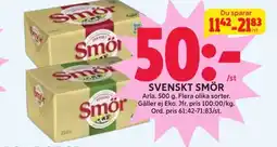 Ica Hajen Lagpris Svenskt smör erbjuda