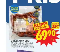 Ica Hajen Lagpris Grillskiva bbq erbjuda