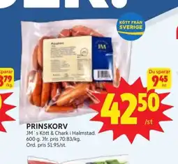 Ica Hajen Lagpris Prinskorv erbjuda