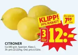 Ica Hajen Lagpris Citroner erbjuda