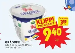 Ica Hajen Lagpris Gräddfil erbjuda