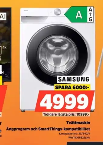Power SAMSUNG Tvättmaskin erbjuda