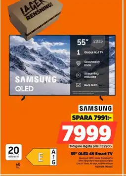 Power SAMSUNG 55" QLED 4K Smart TV erbjuda