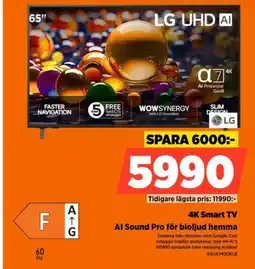 Power LG Al Sound Pro för bioljud hemma erbjuda