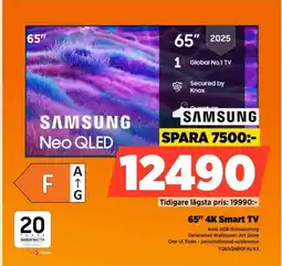 Power SAMSUNG 65" 4K Smart TV erbjuda