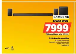 Power SAMSUNG 9.1.4-kanals soundbar erbjuda