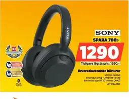 Power SONY Brusreducerande hörlurar erbjuda