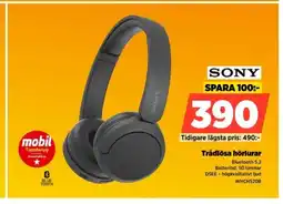 Power SONY Trådlösa hörlurar erbjuda