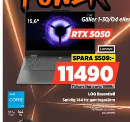 Power LENOVO LOQ Essentiell erbjuda