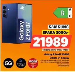 Power SAMSUNG Galaxy Z Fold7 256GB erbjuda