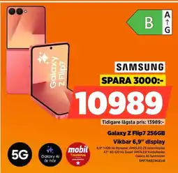 Power SAMSUNG Galaxy Z Flip7 256GB erbjuda