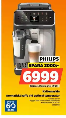 Power PHILIPS Kaffemaskin erbjuda
