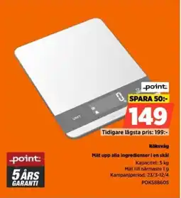 Power POINT Köksvåg erbjuda