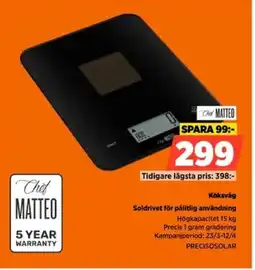 Power CHEF MATTEO Köksvåg erbjuda