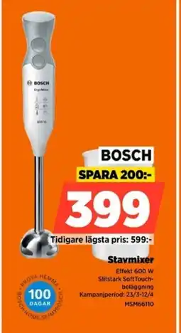 Power BOSCH Stavmixer erbjuda