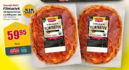 Extra Mjällby Stormarknad Flintastek erbjuda