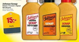 Extra Mjällby Stormarknad JOHNNYS Senap erbjuda