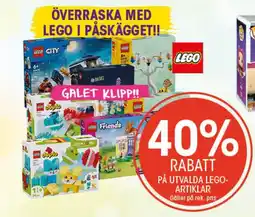 EKO På utvalda lego- artiklar erbjuda