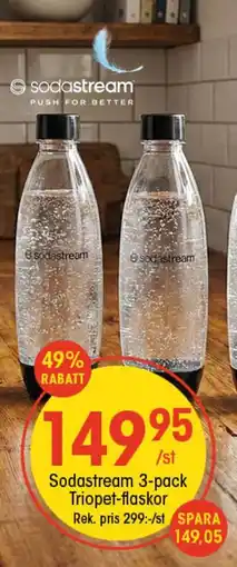 EKO Sodastream triopet-flaskor erbjuda