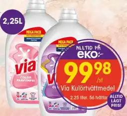 EKO VIA Kulörtvättmedel erbjuda