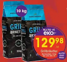 EKO NORRLANDSKOL Grillbriketter erbjuda
