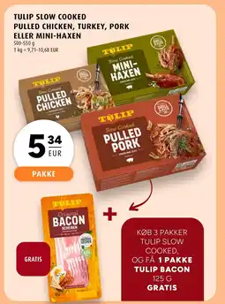 Scandinavian Park TULIP Slow cooked pulled chicken, turkey, pork eller mini-haxen erbjuda