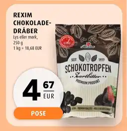 Scandinavian Park REXIM Chokolade- dråber erbjuda