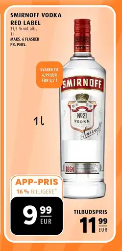 Scandinavian Park SMIRNOFF Vodka red label erbjuda