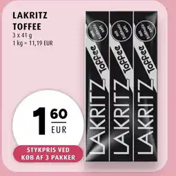 Scandinavian Park LAKRITZ Toffee erbjuda
