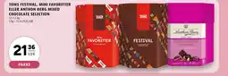 Scandinavian Park Toms festival, mini favoritter eller anthon berg mixed chocolate selection erbjuda