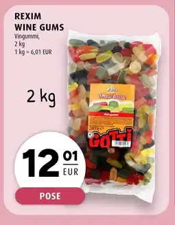Scandinavian Park REXIM Wine gums erbjuda