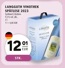 Scandinavian Park LANGGUTH Vinothek spätlese 2023 erbjuda
